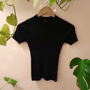 Cropped Sweater - Black XS